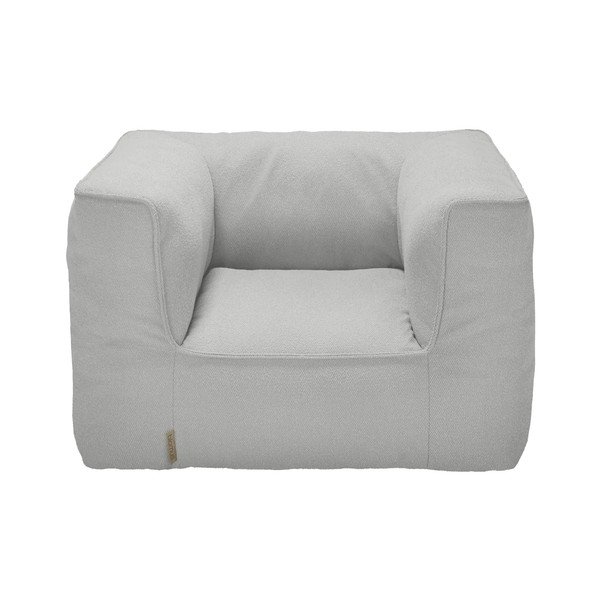 Fotoliu de grădină gri deschis capitonat Grow – Blomus-image-1