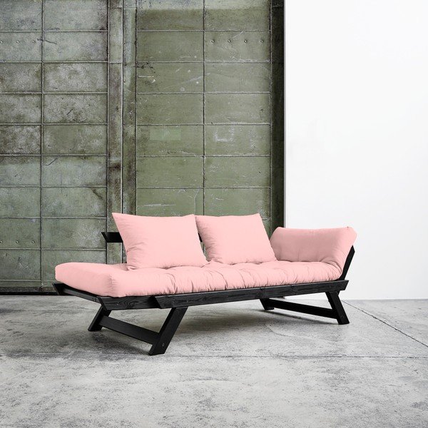 Canapea extensibilă Karup Bebop Black/Pink Peonie-image-3