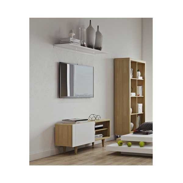 Comodă TV TemaHome Cruz Pure White/Oak-image-3