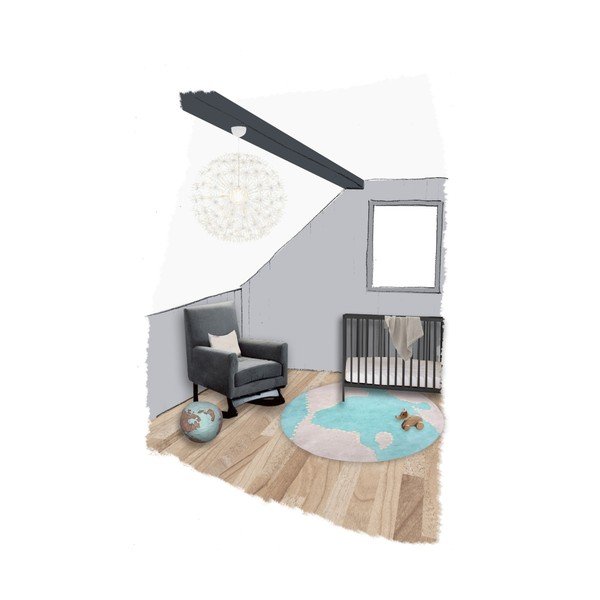 Covor Mondito pentru copii, Ø110 cm-image-2