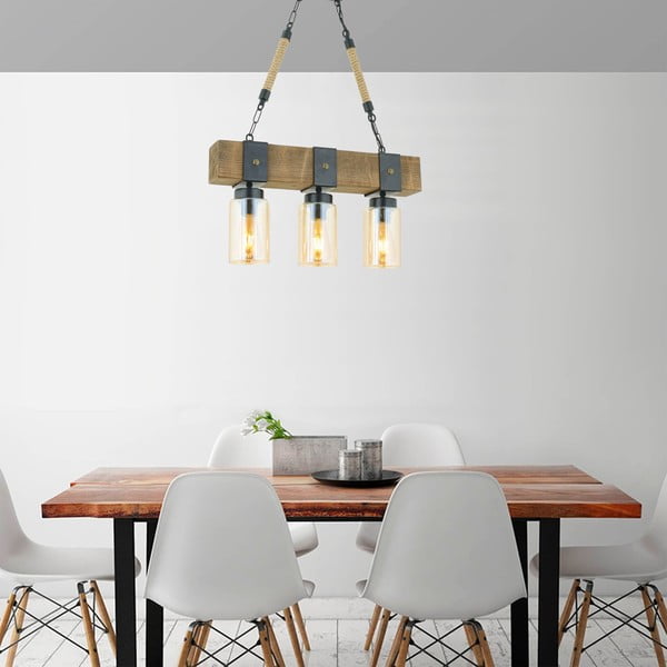 Lustră din lemn de brad Simona-image-1