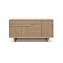 Comodă în culoare naturală cu aspect de lemn de stejar 146x76x45 cm Carpi – Marckeric