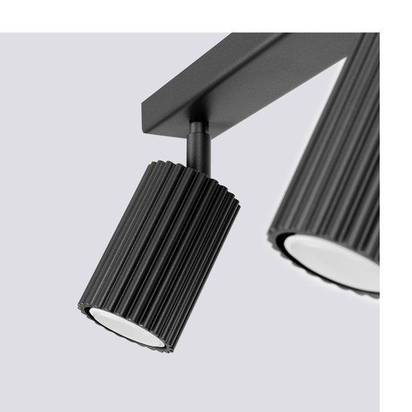 Spot negru 6,5x30 cm Gleam – Sollux-image-1