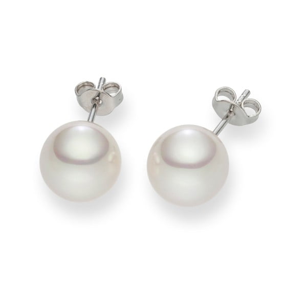 Cercei cu perle Pearls of London Kieran, albi