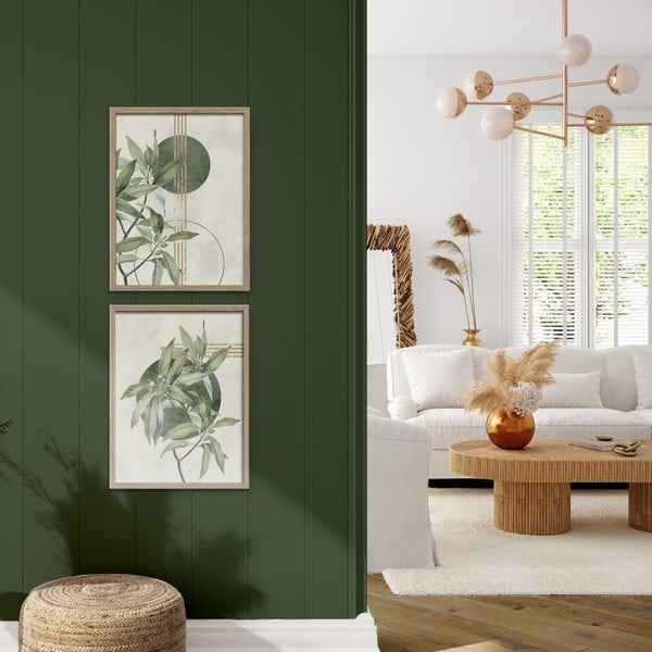 Tablouri 2 buc. 30x40 cm Green – Styler-image-1