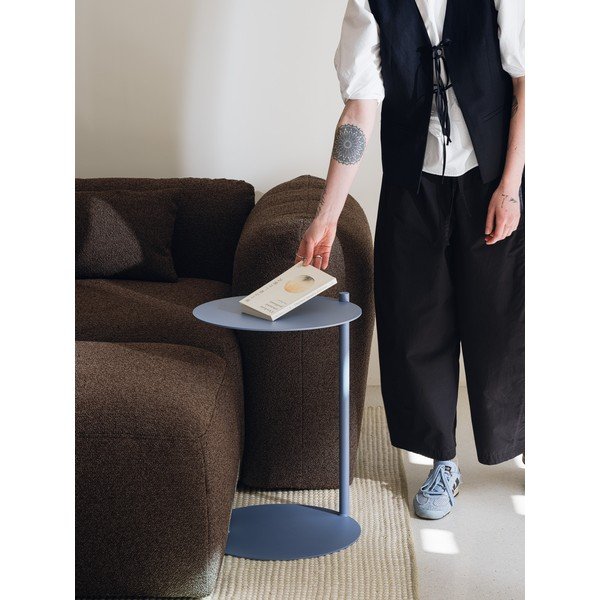 Măsuță auxiliară rotundă din oțel 41x40 cm Ande – noo.ma-image-3