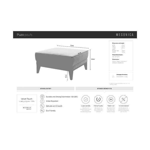 Taburet MESONICA Musso, albastru-image-3