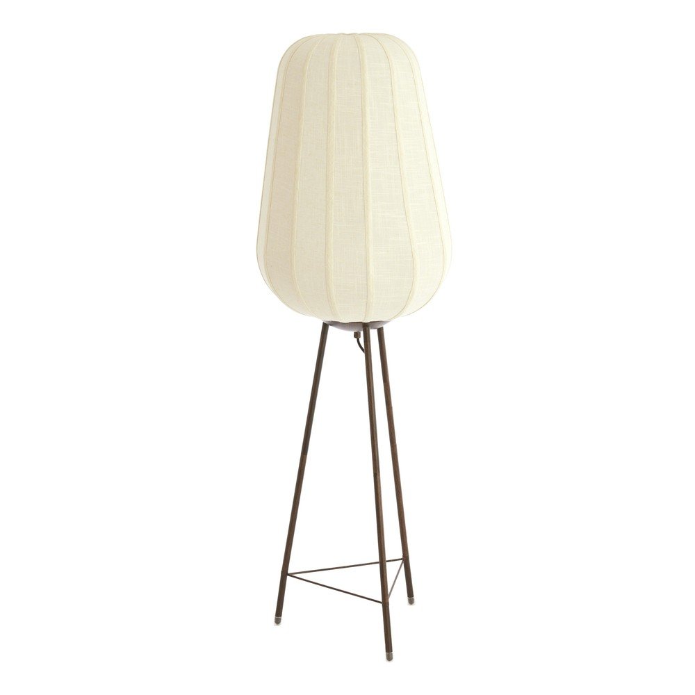 Lampadar alb cu abajur textil (înălțime 133 cm) Bibury – Light &amp; Living