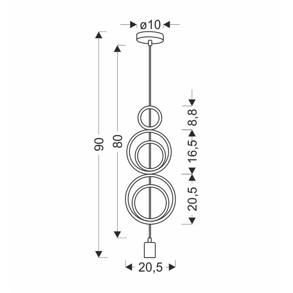 Corp de iluminat pentru copii alb/roz cu abajur din metal Single – Candellux Lighting-image-2
