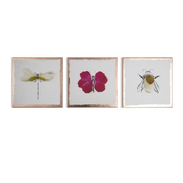 Tablou Graham & Brown Beautiful Bugs, 30 x 30 cm, 3 piese