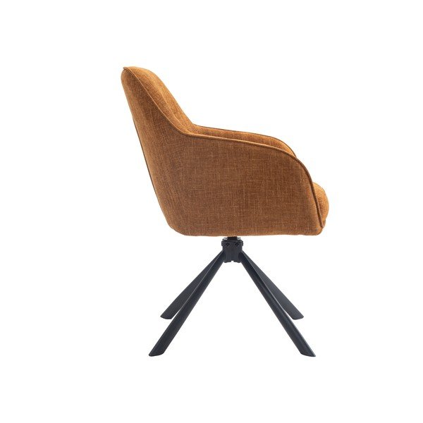 Set de scaune de sufragerie portocaliu 2 buc. tapițat Avola – Unique Furniture-image-3