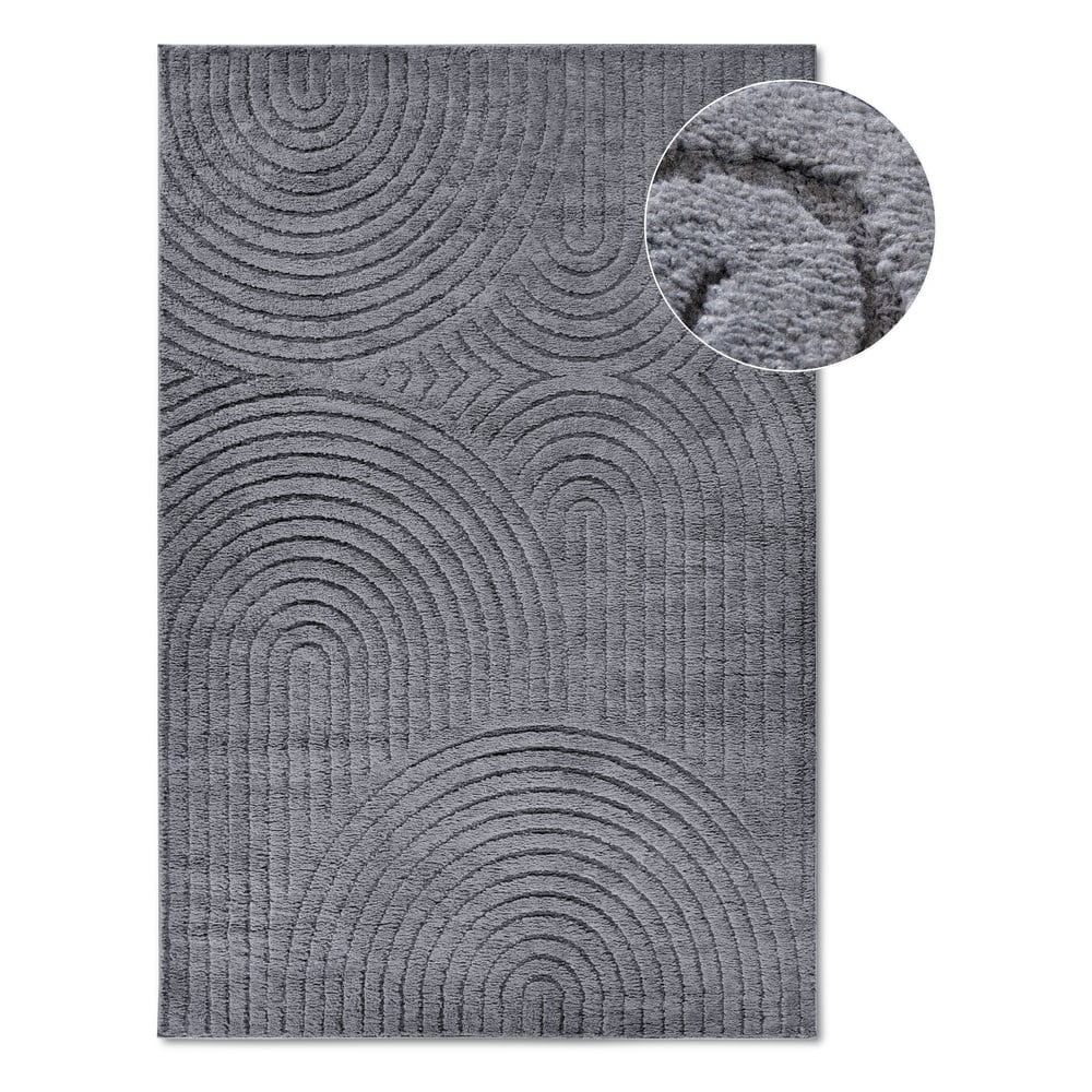Covor gri antracit 200x280 cm Panglao New York Anthracite – Elle Decoration