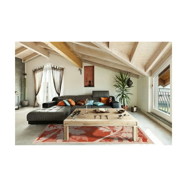 Covor adecvat pentru exterior Floorita Palms Orange, 135 x 190 cm, portocaliu - bej-image-3