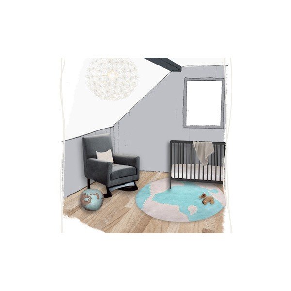 Covor Mondito pentru copii, Ø110 cm-image-1