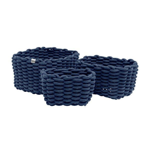 Coșuri de depozitare 3 buc. din material textil 30x25x19 cm Tom Tailor – Wenko