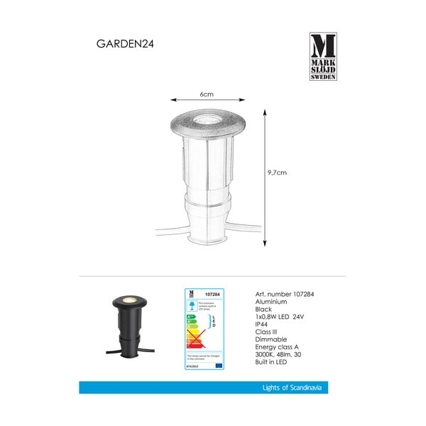 Corp de iluminat pentru exterior Markslöjd Garden 24 Decklight, ø 60 mm, 0,8W-image-2