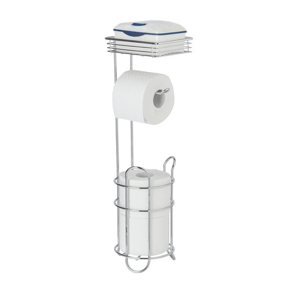 Suport pentru hârtie igienică argintiu din oțel cromat – Wenko