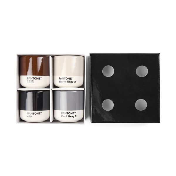 Cești 4 buc. pentru espresso din porțelan 100 ml Macchiato – Pantone-image-1