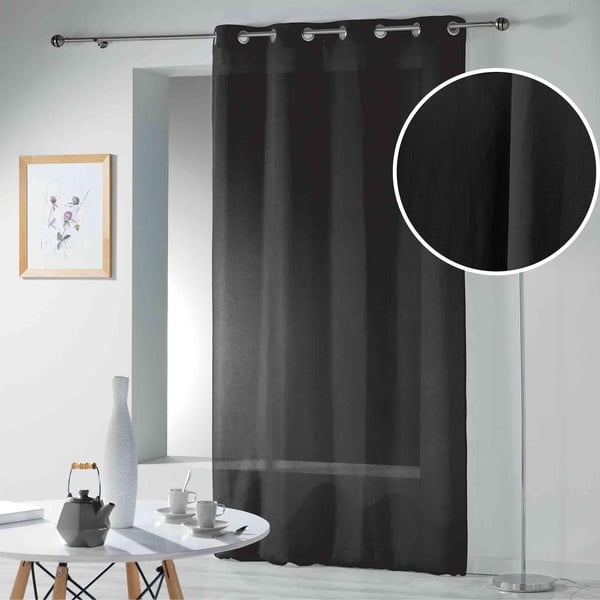 Perdea neagră 140x280 cm Telma – douceur d'intérieur-image-3