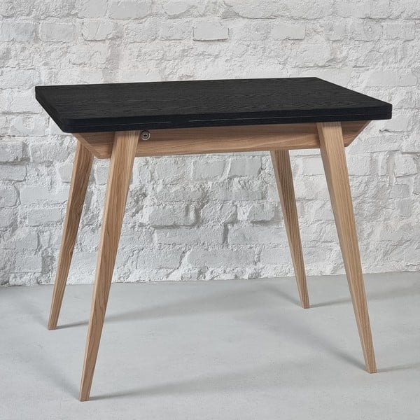 Masă de dining extensibilă cu blat cu aspect de lemn de  frasin  65x90 cm Envelope – Ragaba-image-4