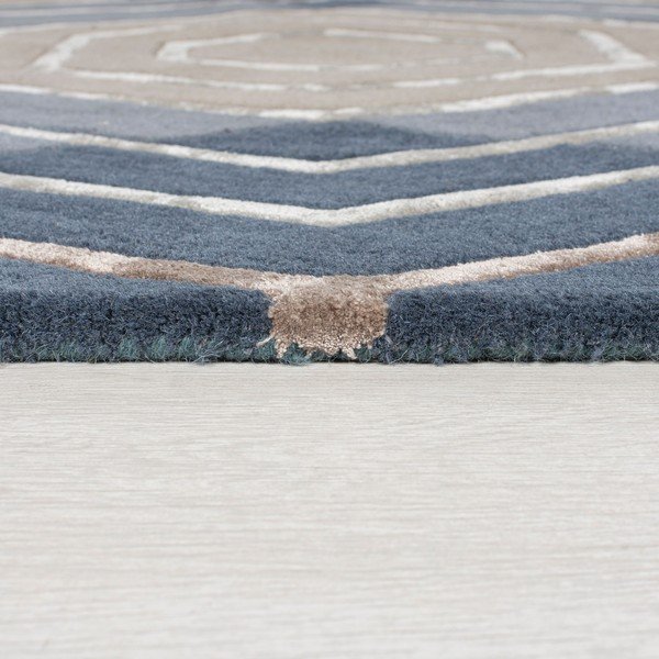 Covor din lână Flair Rugs Harlow, 160 x 230 cm, albastru-image-3
