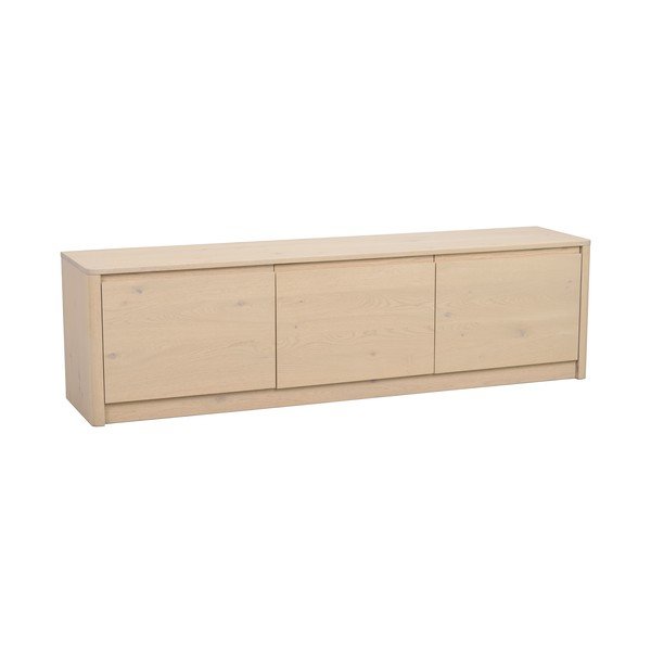 Comodă în culoare naturală deschisă cu aspect de lemn de stejar 180x50x40 cm Melstone – Rowico