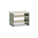 Noptieră verde/crem cu rafturi Inari – Teulat