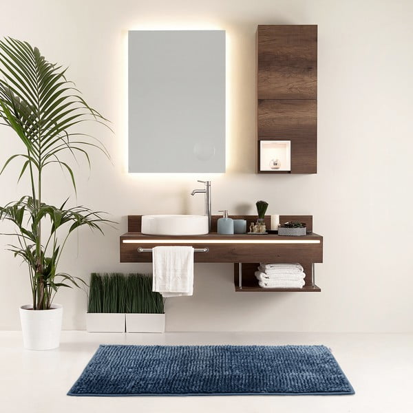Covoraș de baie albastru închis 60x90 cm Bati – Restilo-image-1