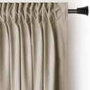 Draperie maro/bej dimout (semi-opacă) din catifea 140x245 cm Pleat – Restilo