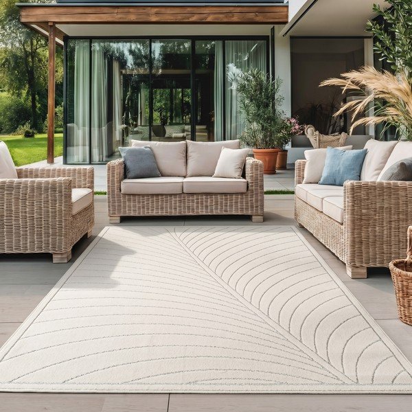 Covor pentru exterior și interior crem 200x290 cm Nova 1204 – Ayyildiz Carpets-image-1