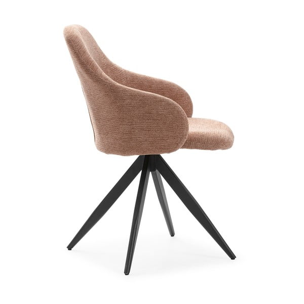 Set de scaune de sufragerie maro deschis cu cotiere 2 buc. tapițat Tamara – Marckeric-image-3