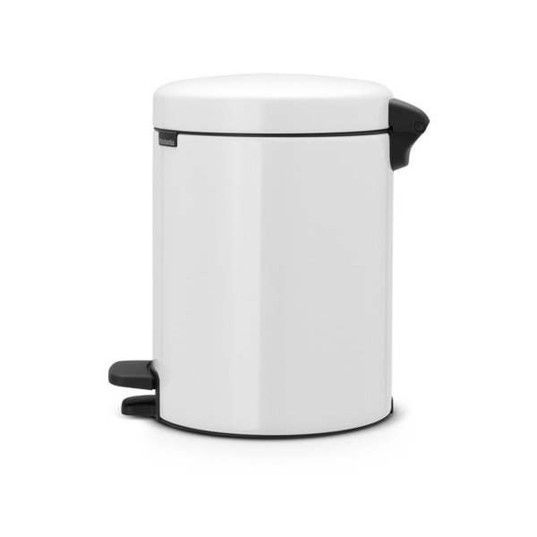 Coș de gunoi cu pedală Brabantia Newicon, 5 l, alb-image-1