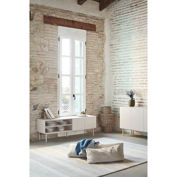 Comodă Teulat Linea, gri-alb-image-4