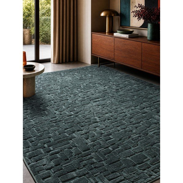Covor albastru-verde 200x290 cm – Asiatic Carpets-image-1