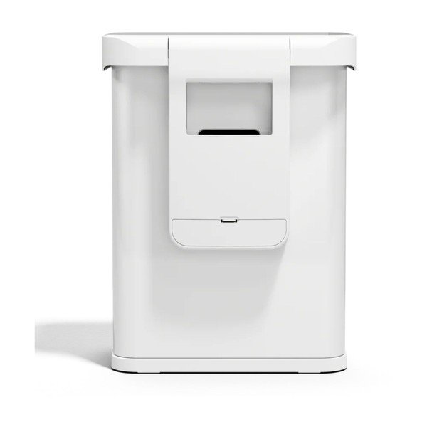 Coș de gunoi alb mat cu senzori de deschidere din oțel 58 l Sensor – simplehuman-image-3