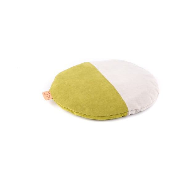 Pernă Linda Vrňáková Lentils, verde - crem-image-3