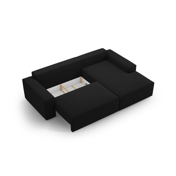 Colțar negru extensibil (cu colț pe partea dreaptă) Jodie – Micadoni Home-image-4