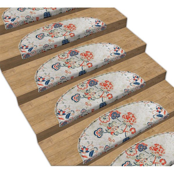 Covorașe pentru scări în set de 16 bucăți 65x20 cm Floral Path - Vitaus-image-1