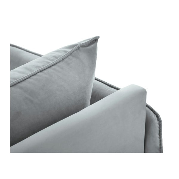 Șezlong, cotieră pe partea stângă Cosmopolitan Design Vienna, gri deschis-image-3