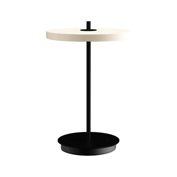 Veioză alb-negru LED din metal cu abajur din metal (înălțime 31 cm) Asteria Move – UMAGE