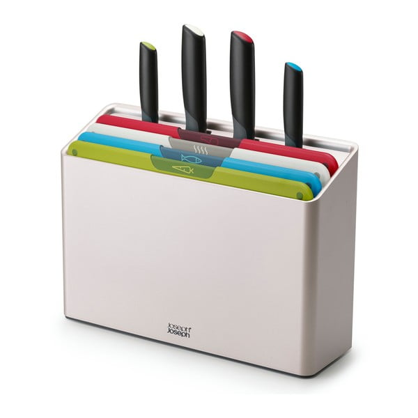 Set de tocătoare și cuțite cu suport 10x32 cm Folio Icon Plus – Joseph Joseph