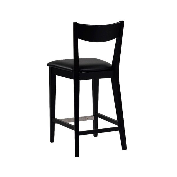Scaun bar cu perna neagră RowicoDylan, negru-image-2