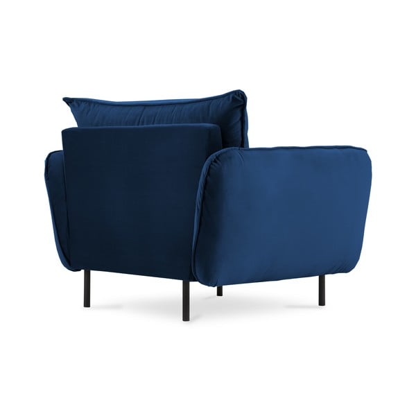 Fotoliu albastru cu tapițerie din catifea Vienna – Cosmopolitan Design-image-3