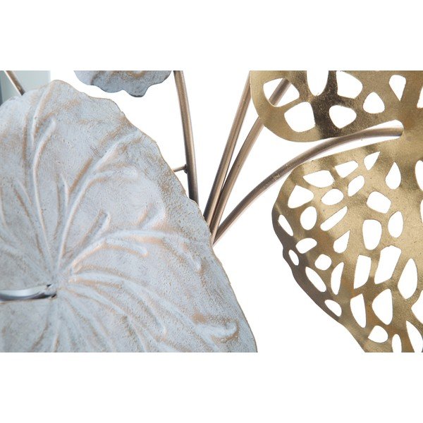 Decorațiune suspendată metalică Mauro Ferretti Ory -B-, 100 x 80 cm, motive frunze-image-4