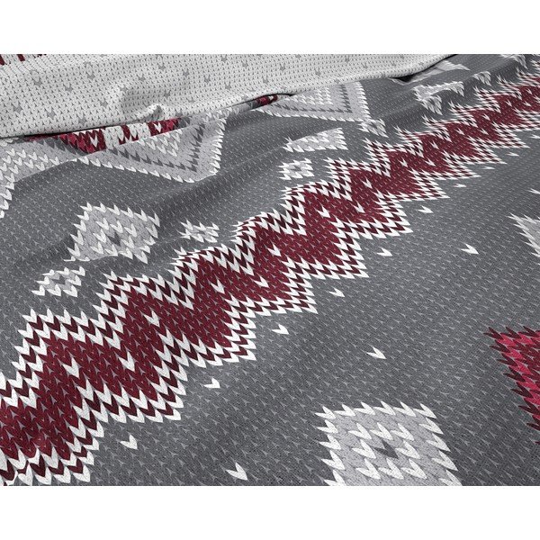 Lenjerie din flanelă pentru pat dublu Dreamhouse Nordic, 200 x 220 cm-image-1