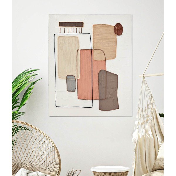 Tablou pictat manual 80x100 cm Paint – Mauro Ferretti-image-1