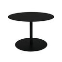 Măsuță de cafea neagră rotundă din metal ø 60 cm Snow – Zuiver