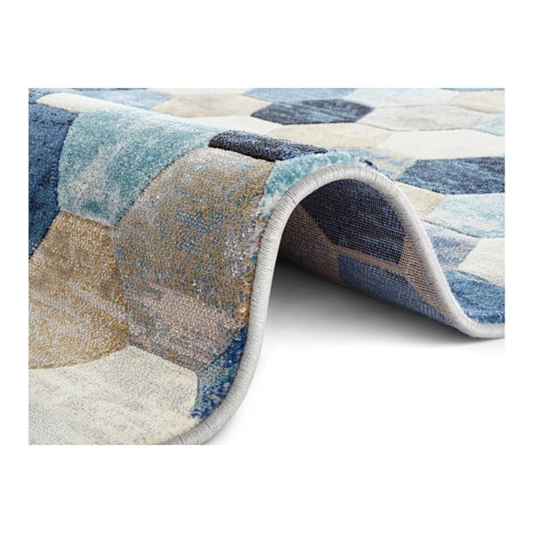 Covor Elle Decoration Arty Manosque, 200 x 290 cm, albastru - crem-image-4
