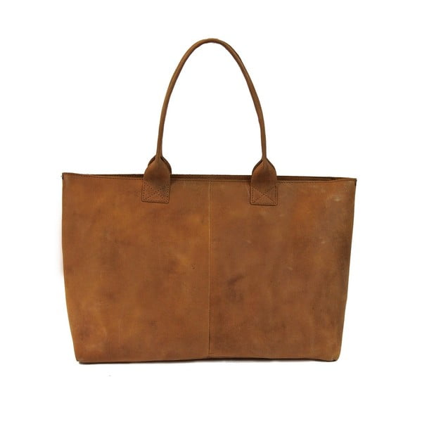 Geantă vintage din piele O My Bag Madam Rose, maro-image-2