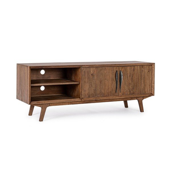Comodă TV în culoare naturală din lemn de mango 152x55x40 cm Sherman – Bizzotto